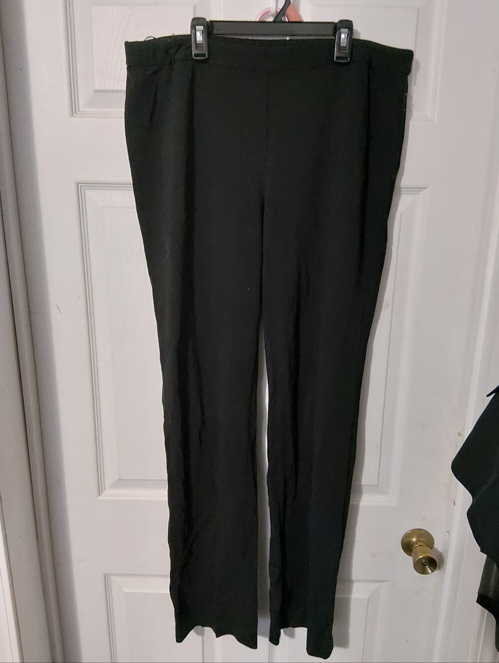Lafayette 148 New York Black Straight-Leg Dress Pants